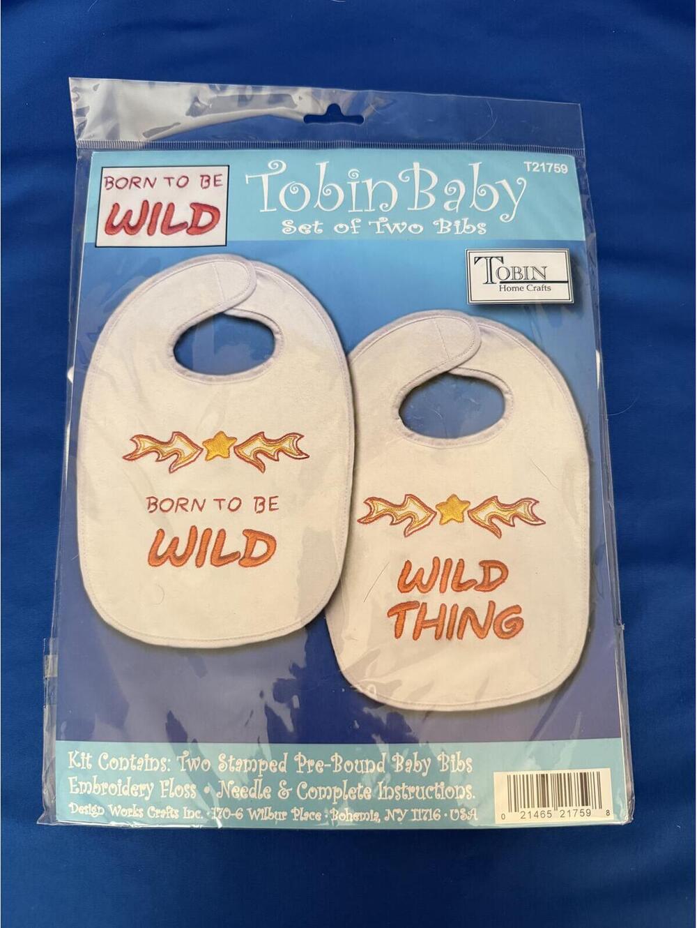 Tobin Baby T21759 Stamped Cross Stitch Kit Features "Born to be Wild"